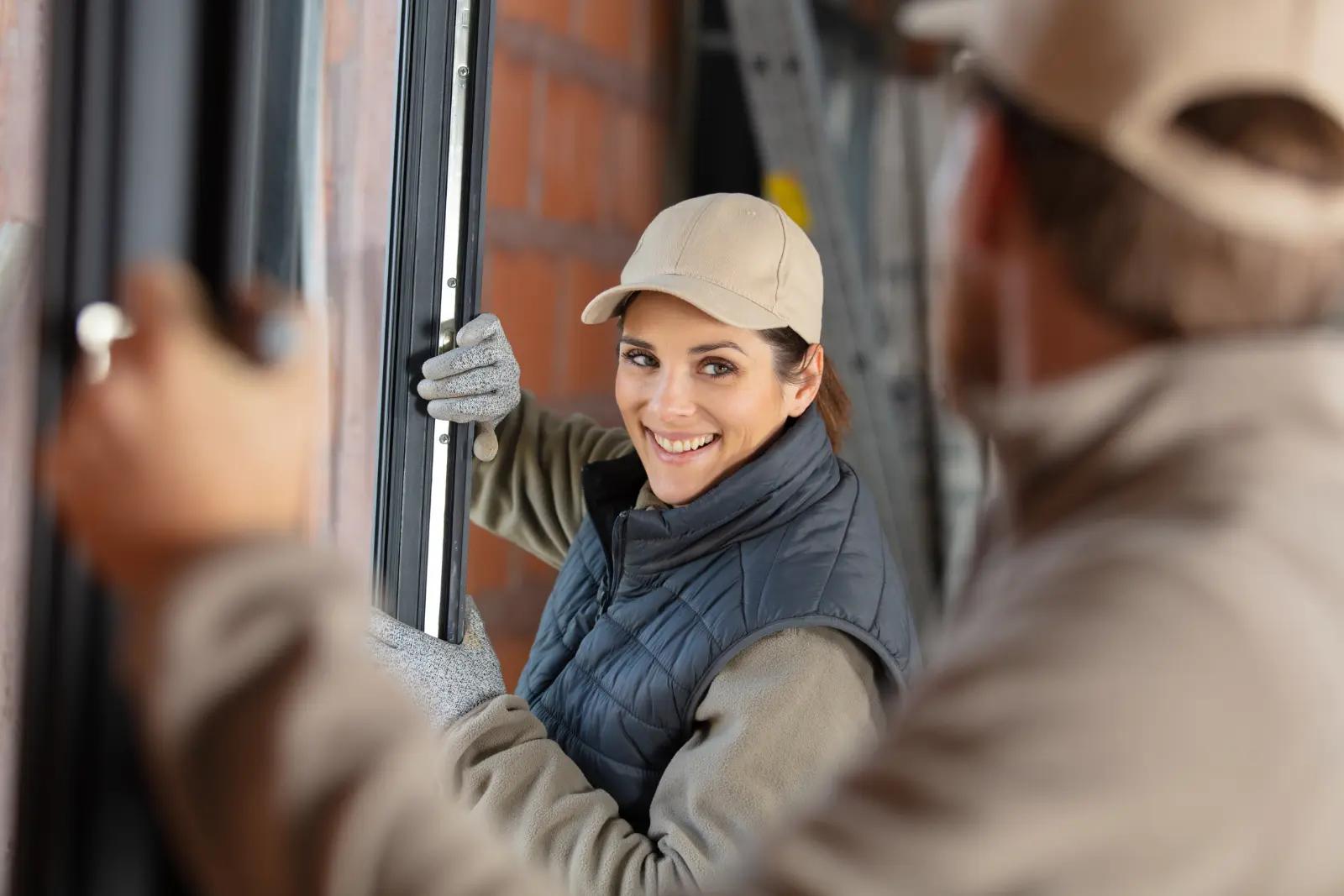 Drywall Joint Taping. construction inspector examine house construction